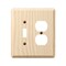 Amerelle Amerelle Contemporary Unfinished Beige 2 gang Ash Wood Duplex/Toggle Wall Plate 1 pk 401TD - alternate 2